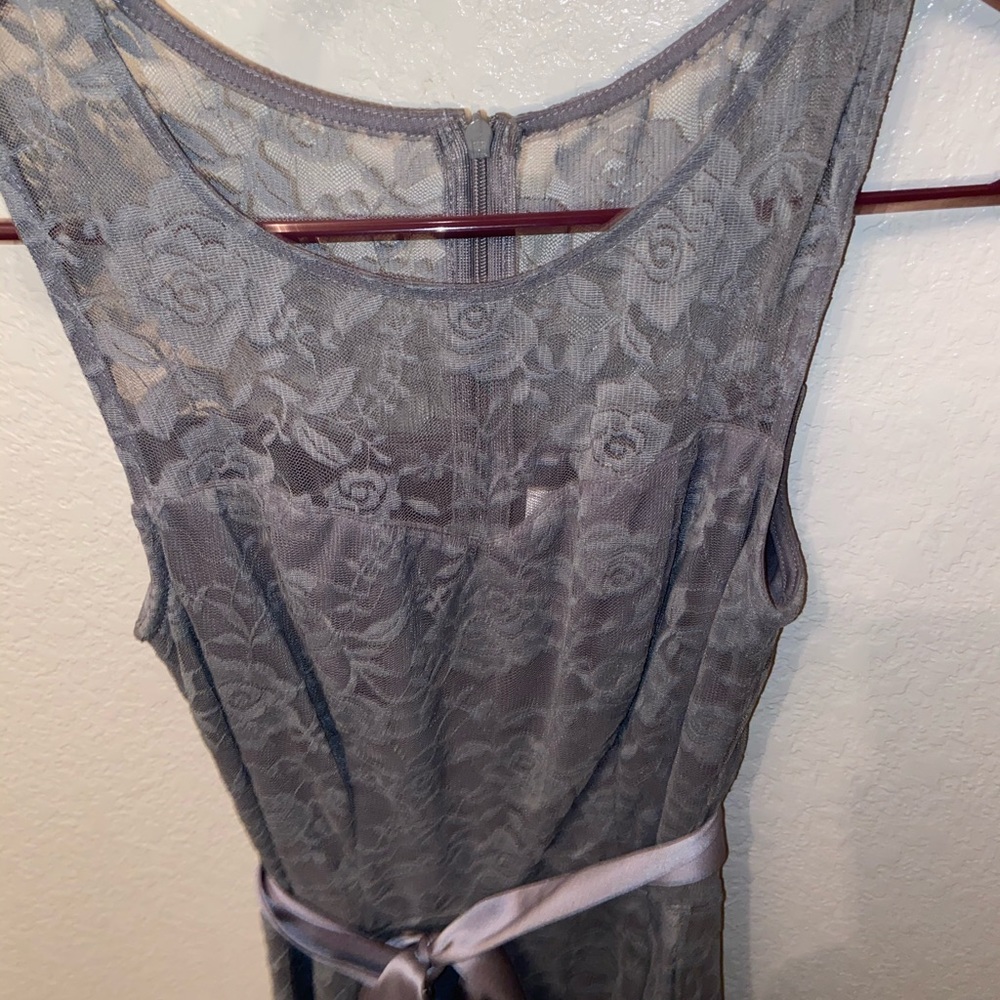 Grey bridesmaid dress